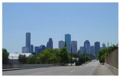 Blick auf Downtown Houston